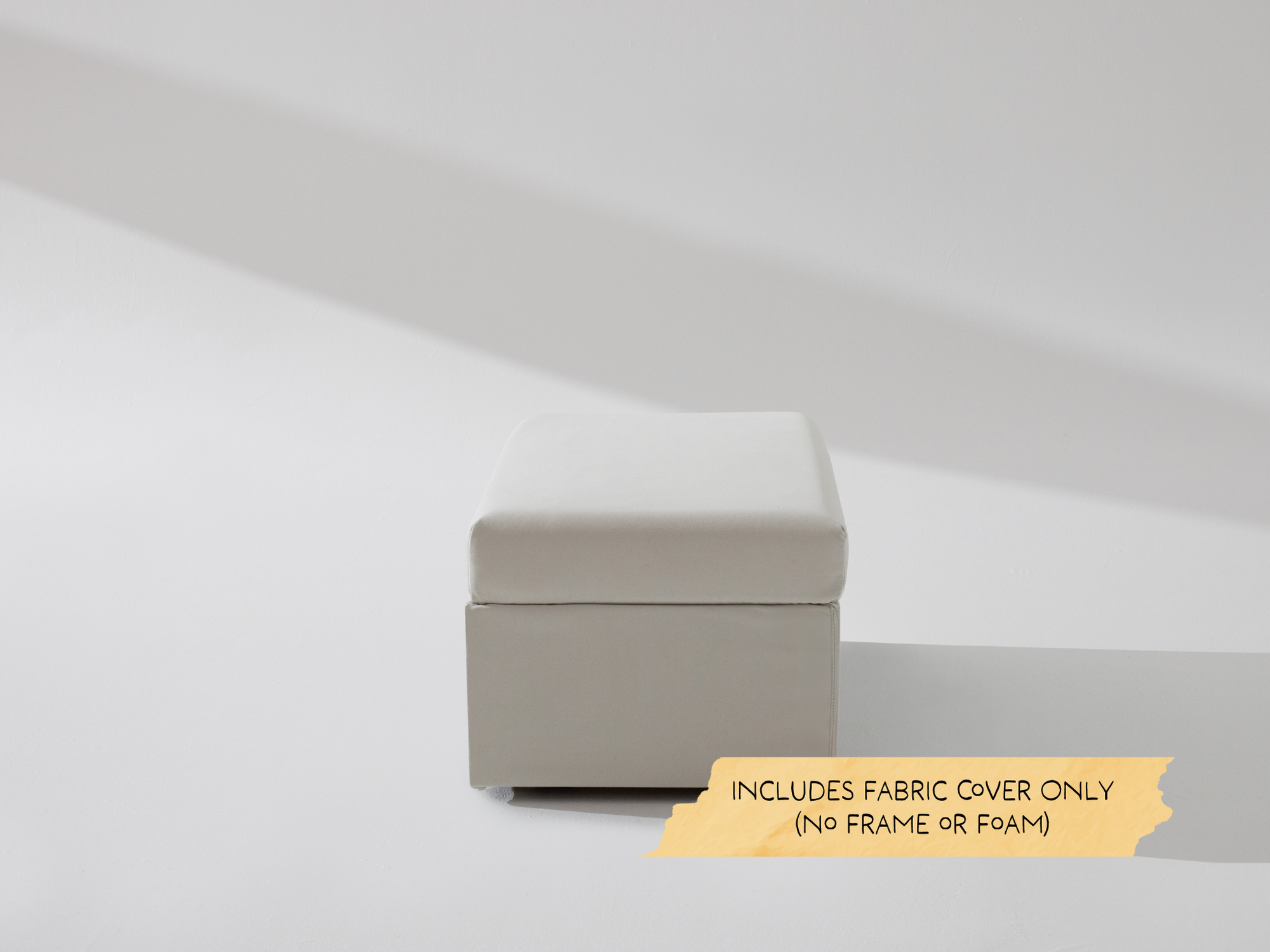 Rectangle Storage Ottoman Fabric Cover