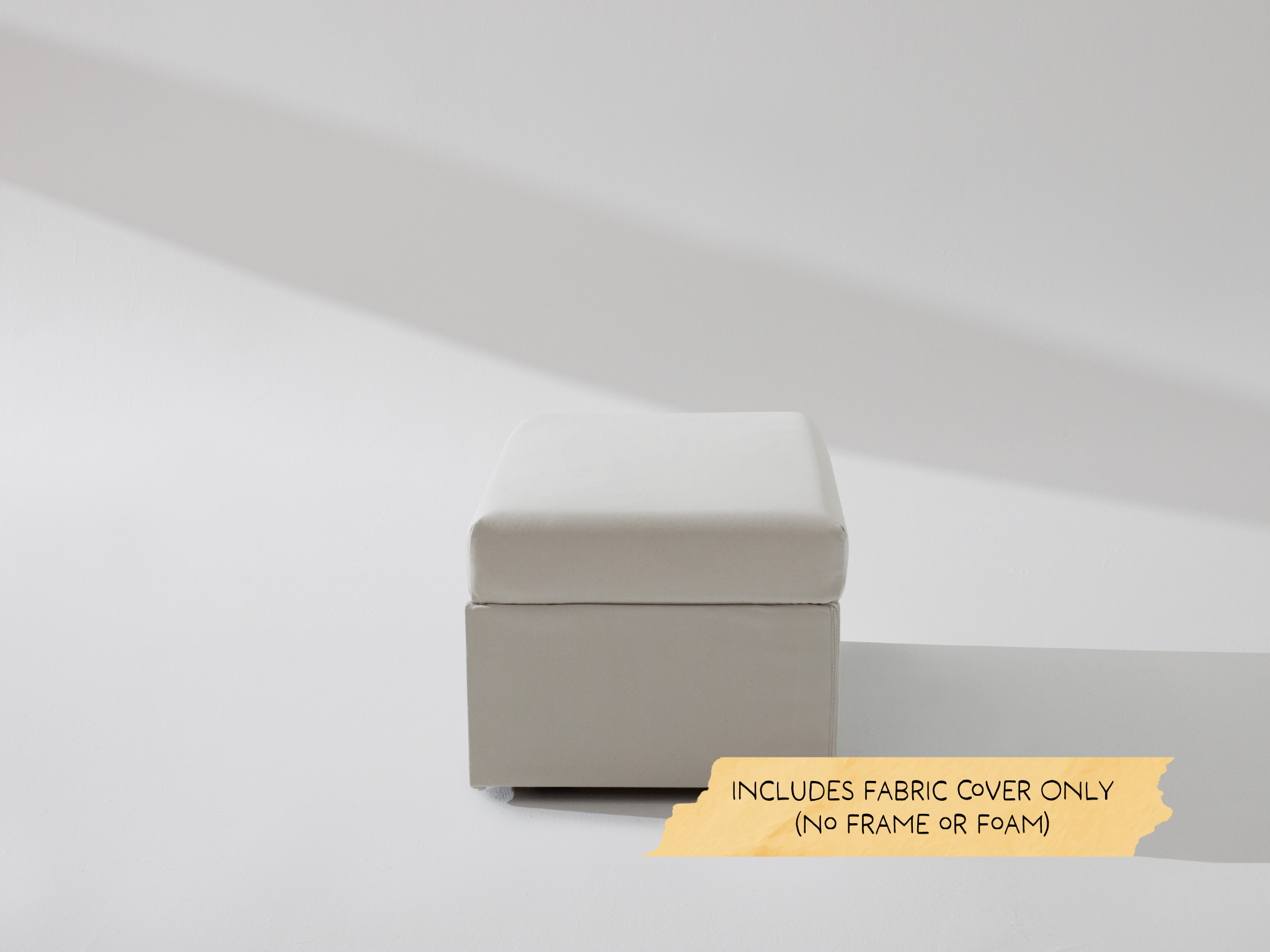 Rectangle Storage Ottoman Fabric Cover