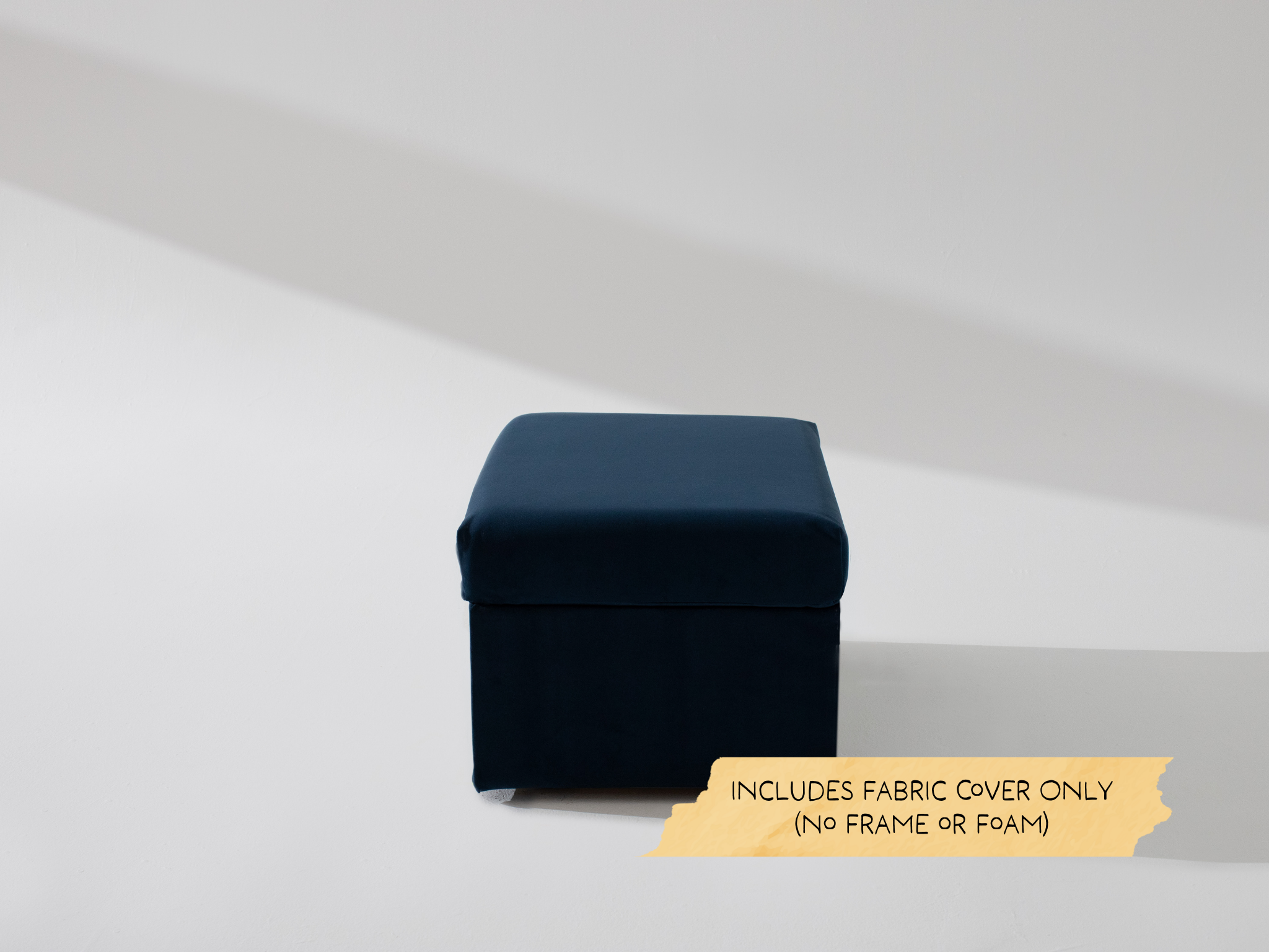 Rectangle Storage Ottoman Fabric Cover