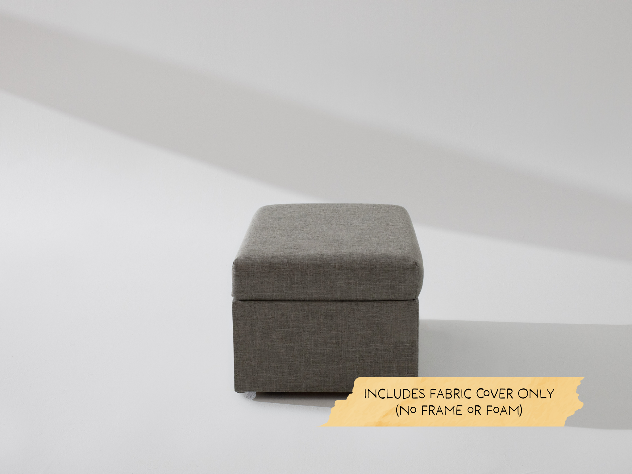 Rectangle Storage Ottoman Fabric Cover