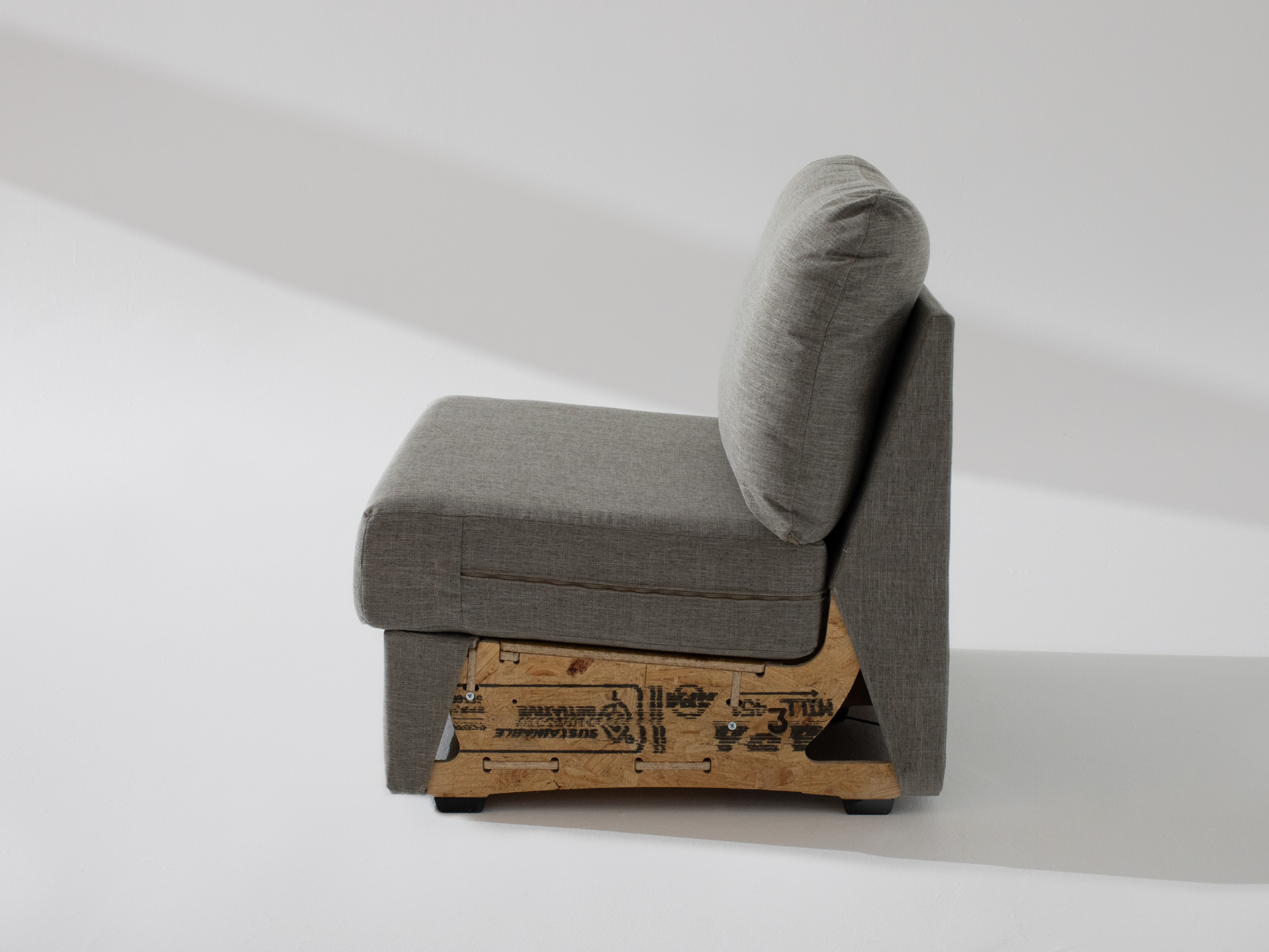 The Built Soft (Fiber Back) Wide Armless Unit