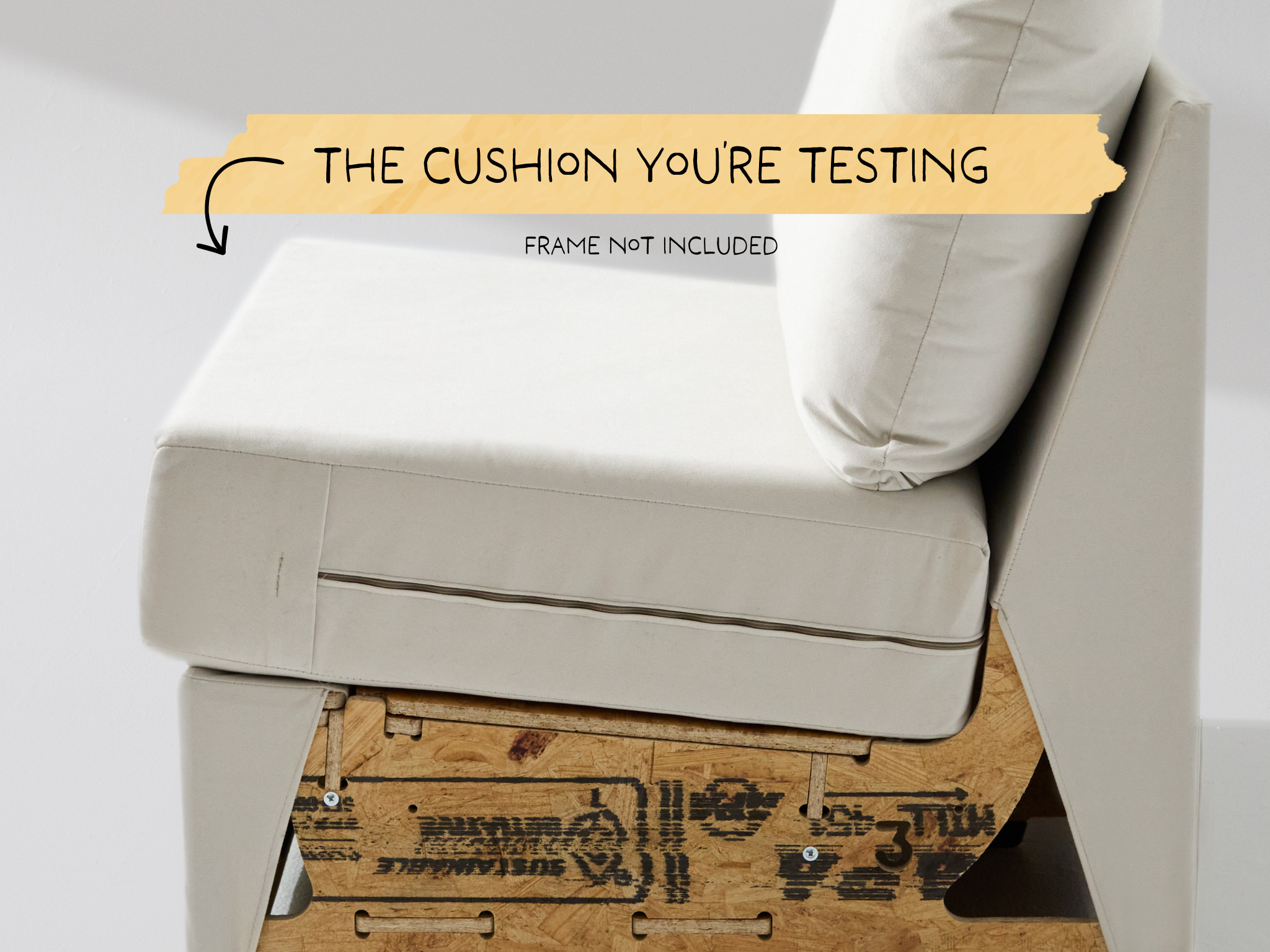 Wide Armless Trial Cushion