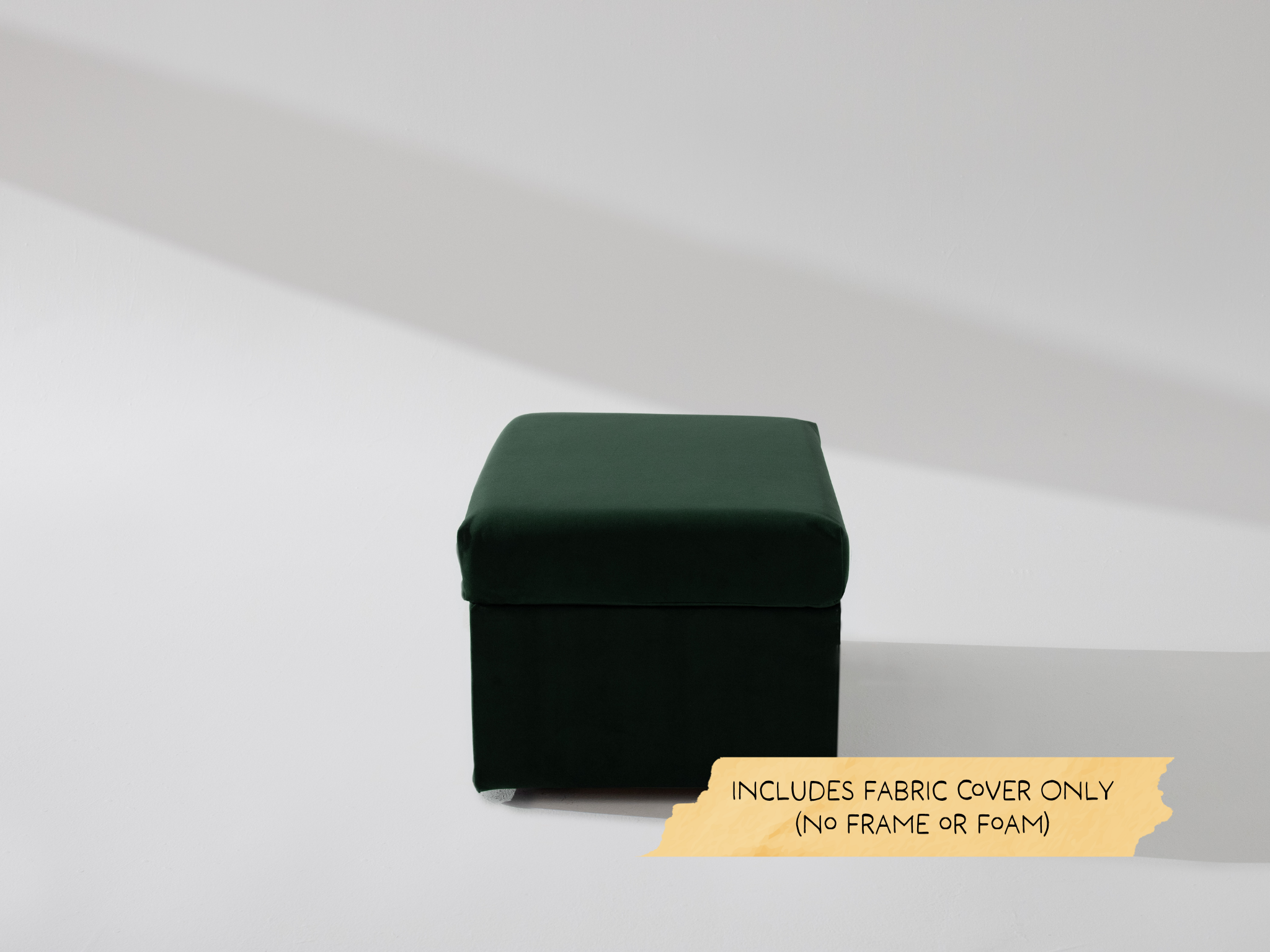 Rectangle Storage Ottoman Fabric Cover