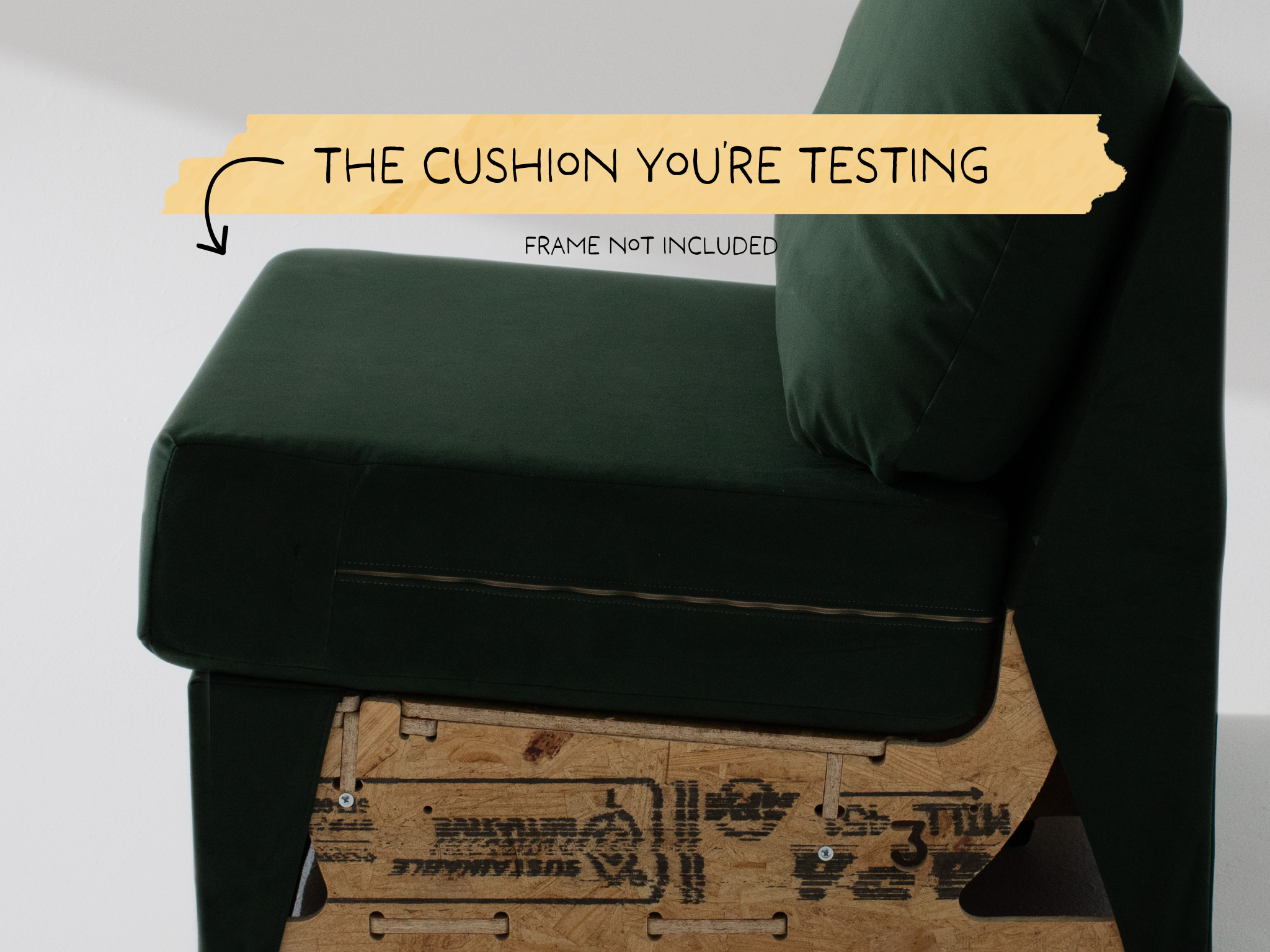 Wide Armless Trial Cushion