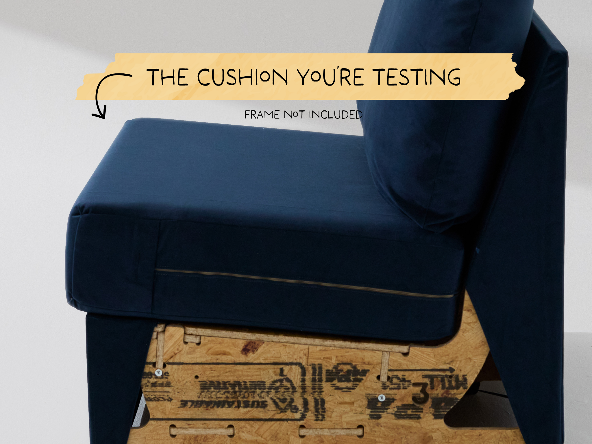 Wide Armless Trial Cushion
