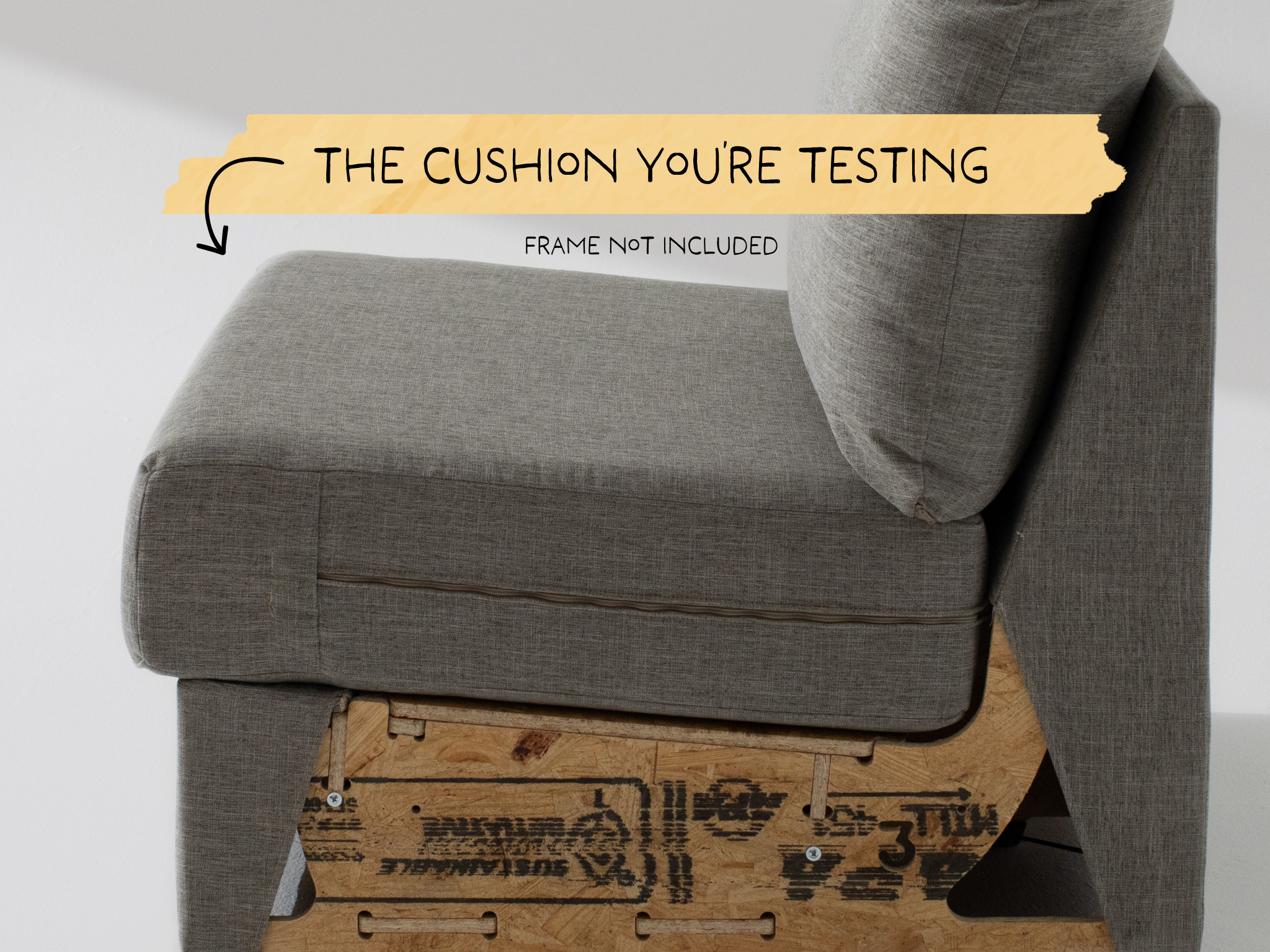 Wide Armless Trial Cushion