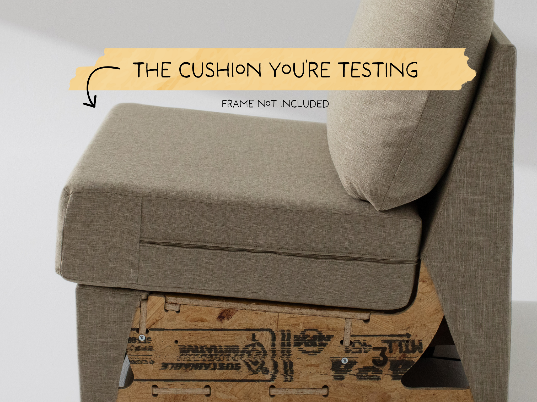 Wide Armless Trial Cushion