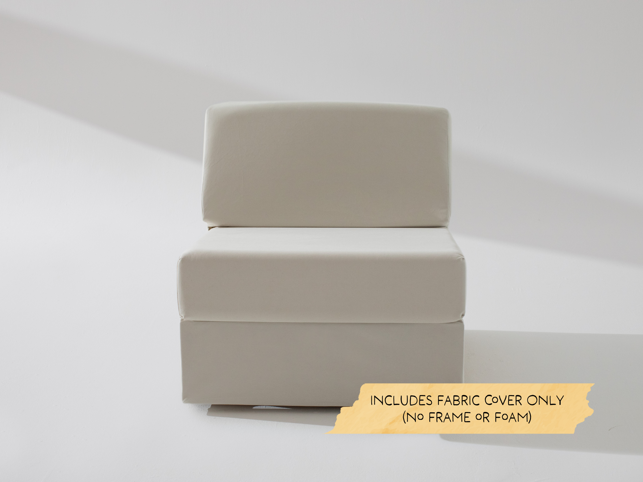 The Built Smooth Wide Armless Unit Fabric Cover