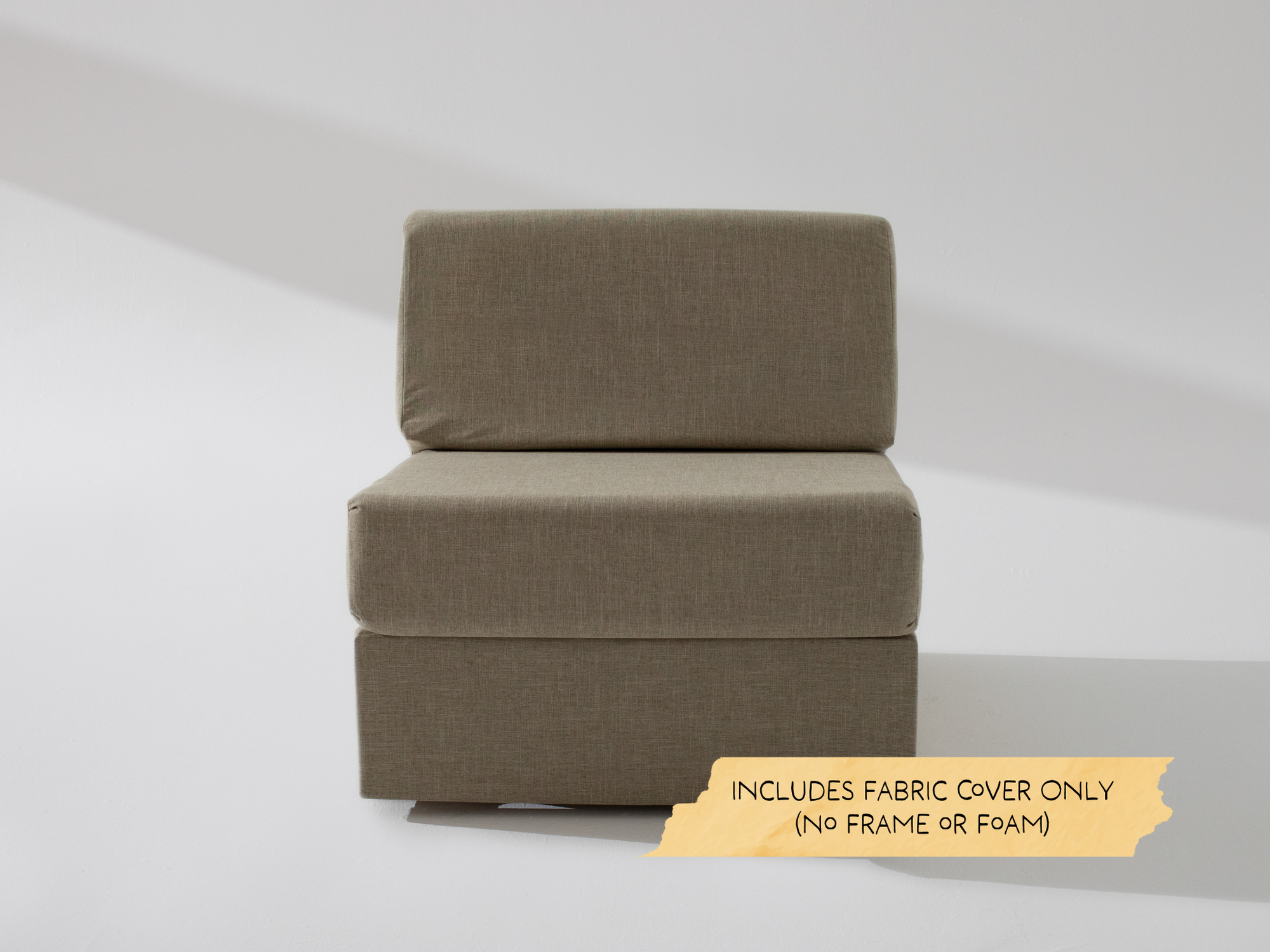 The Built Smooth Wide Armless Unit Fabric Cover