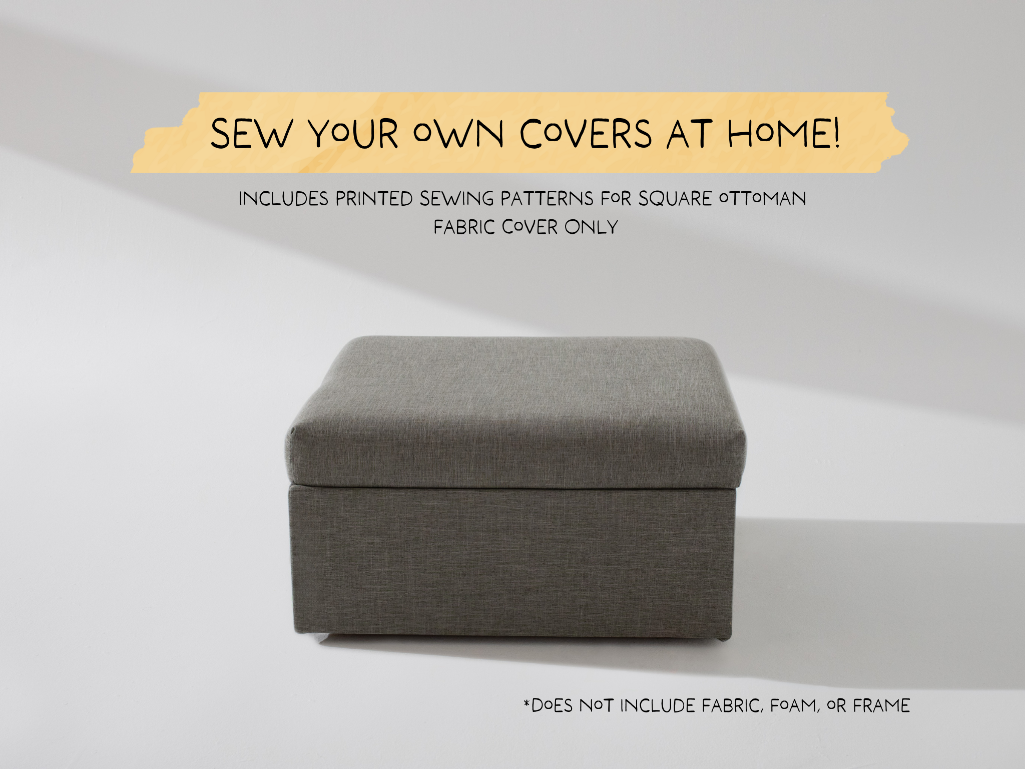 Square Storage Ottoman Sewing Patterns