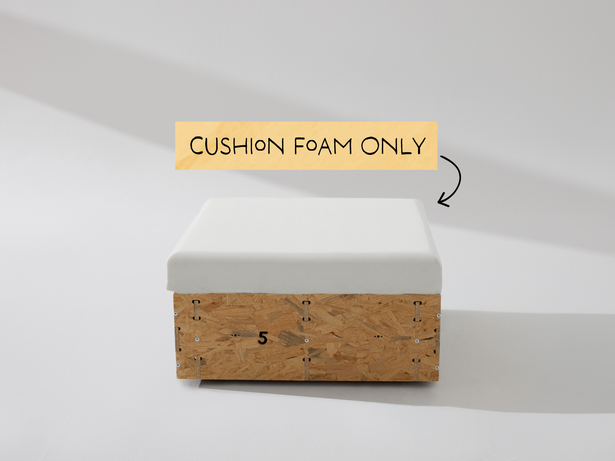 Square Ottoman Top Cushion Foam