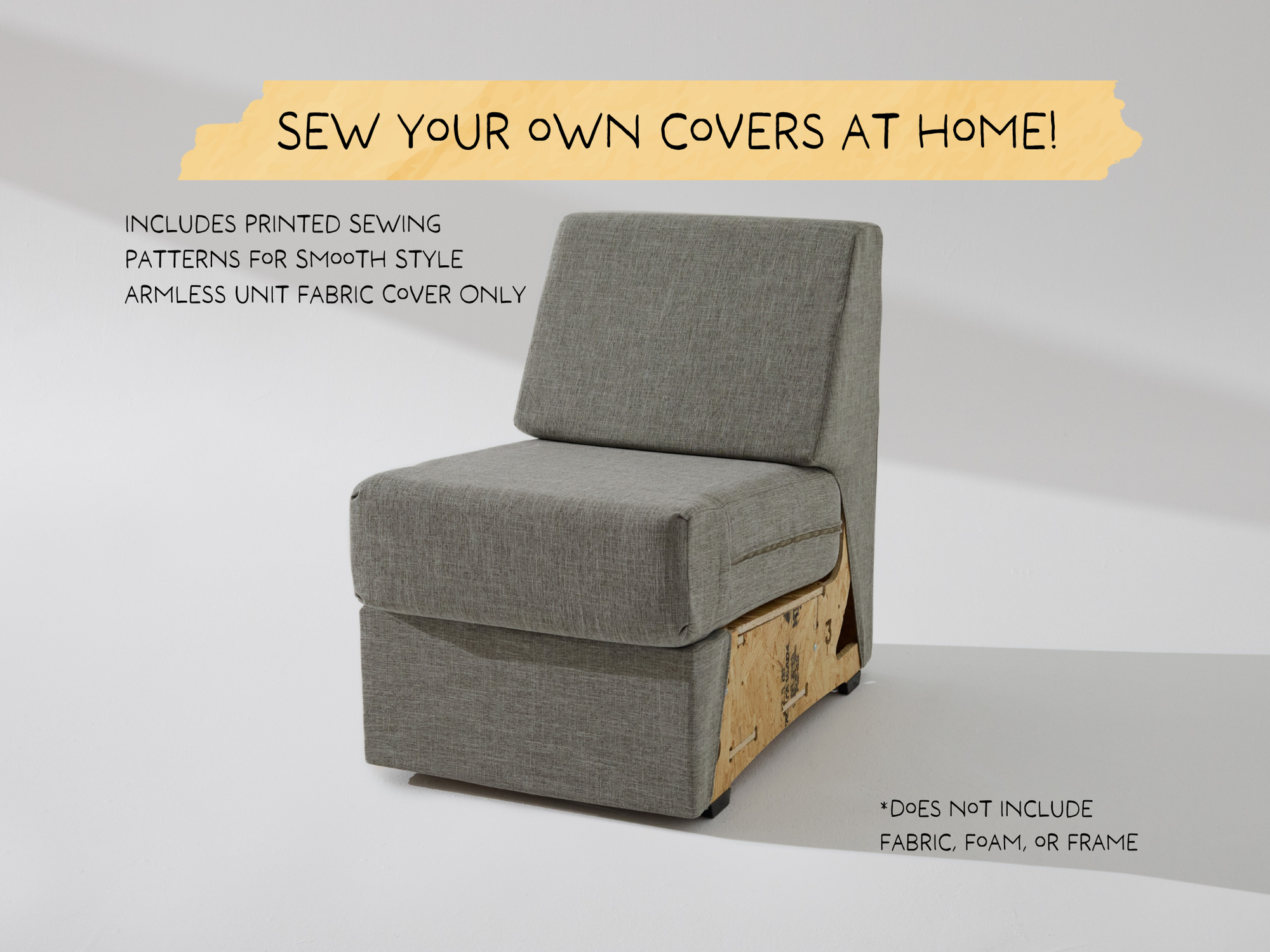 The Built Smooth Armless Unit Sewing Patterns