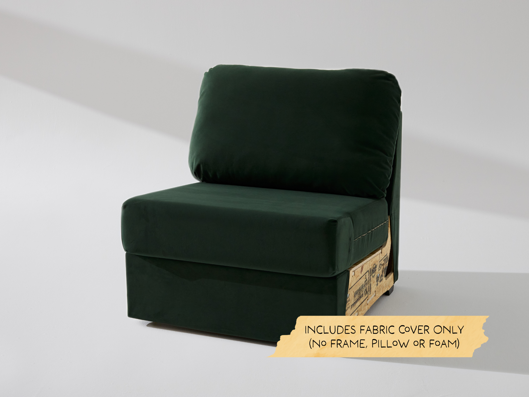 The Built Soft Wide Armless Unit Fabric Cover