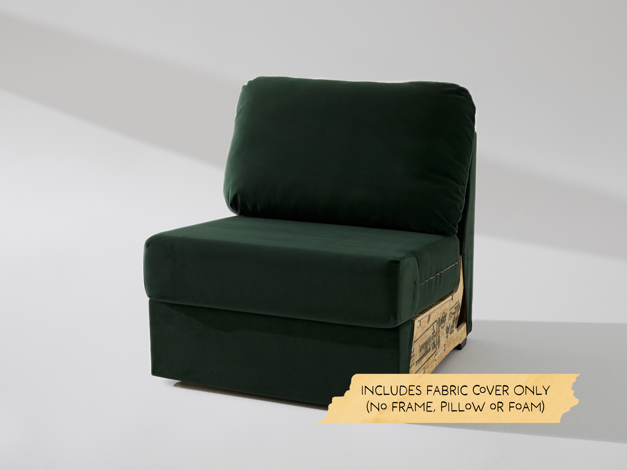 The Built Soft Wide Armless Unit Fabric Cover