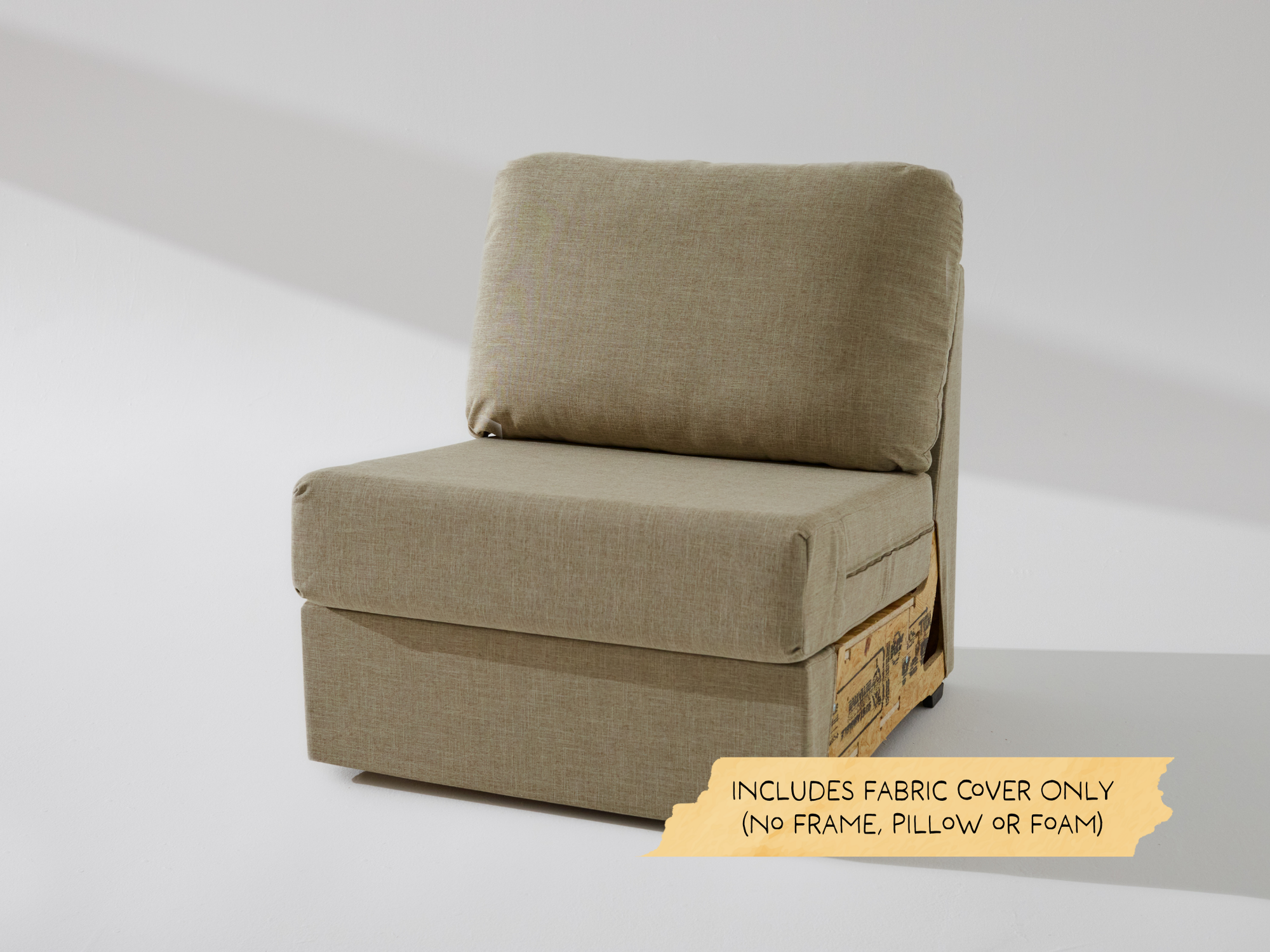 The Built Soft Wide Armless Unit Fabric Cover