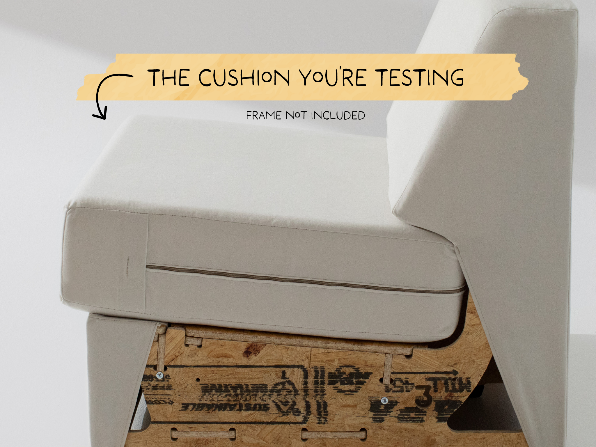 Wide Armless Trial Cushion