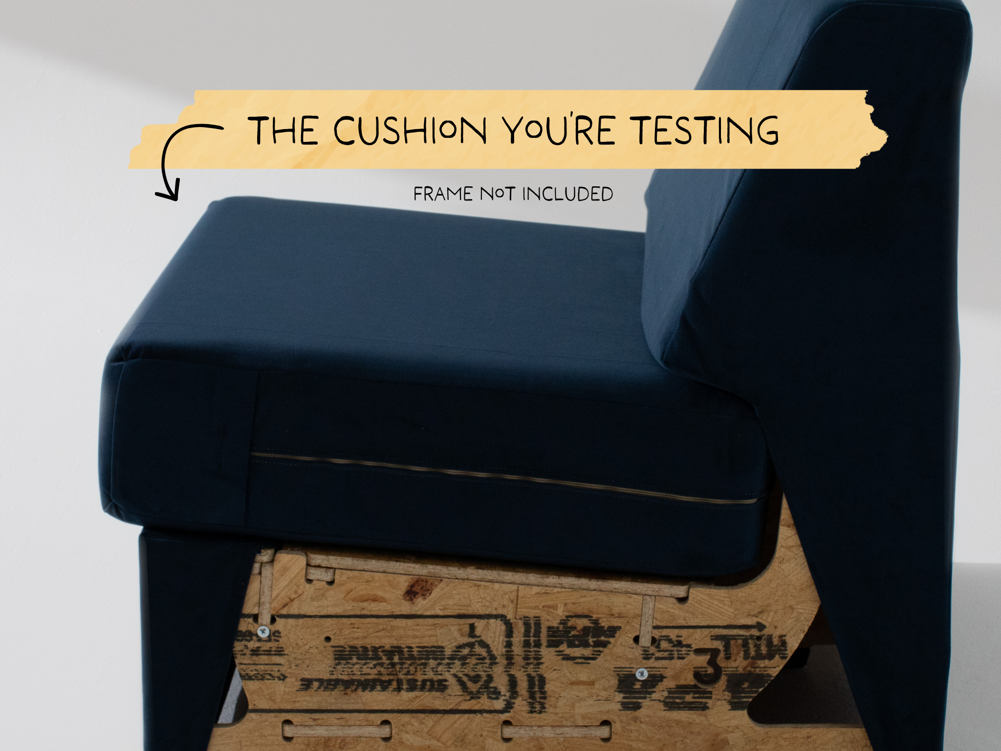 Wide Armless Trial Cushion