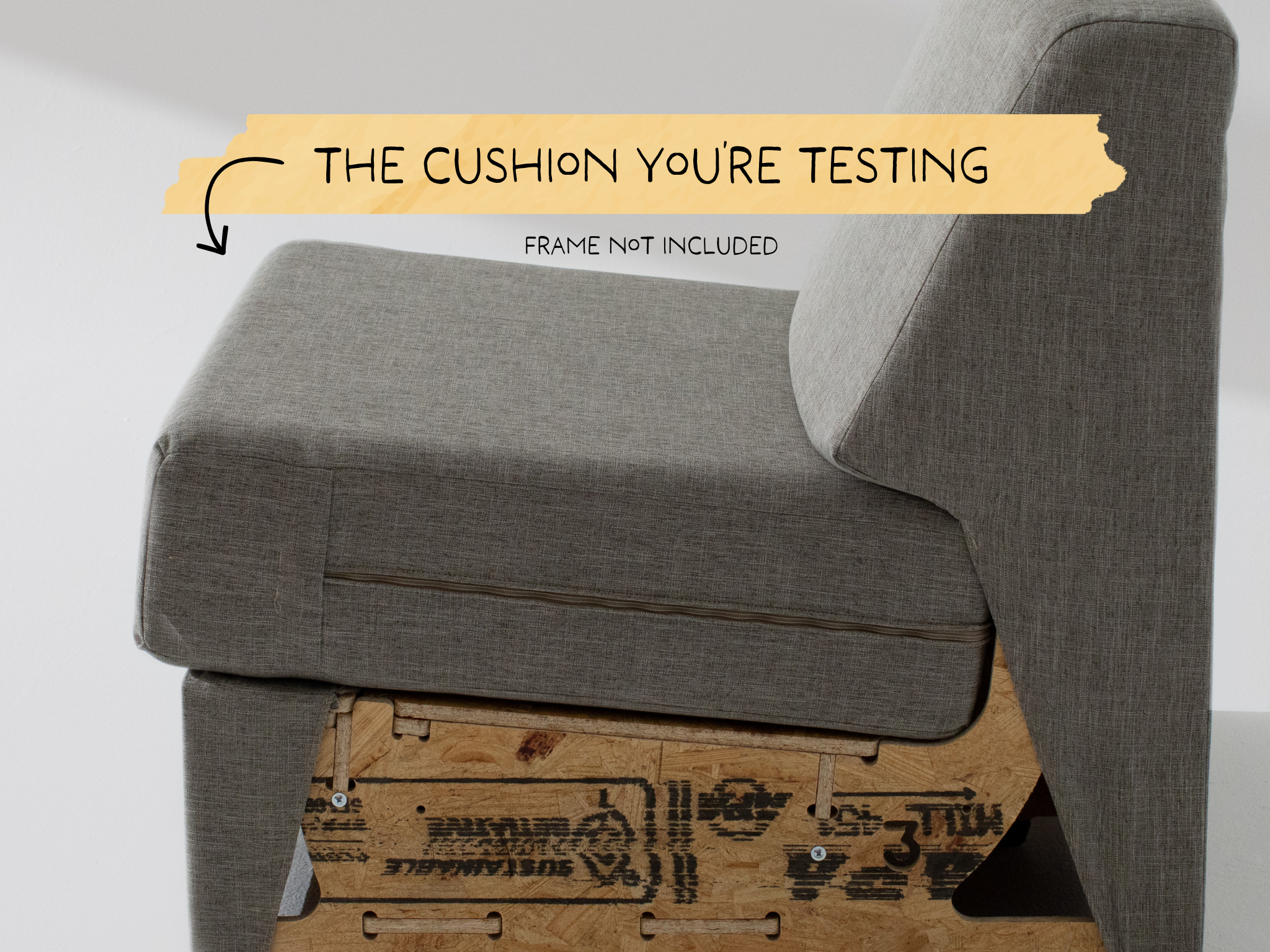 Wide Armless Trial Cushion