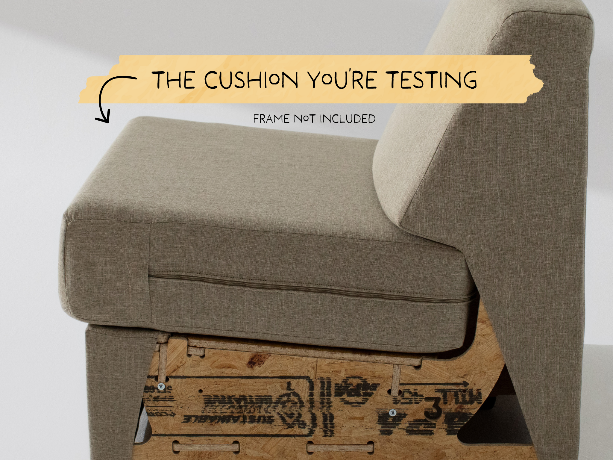 Wide Armless Trial Cushion