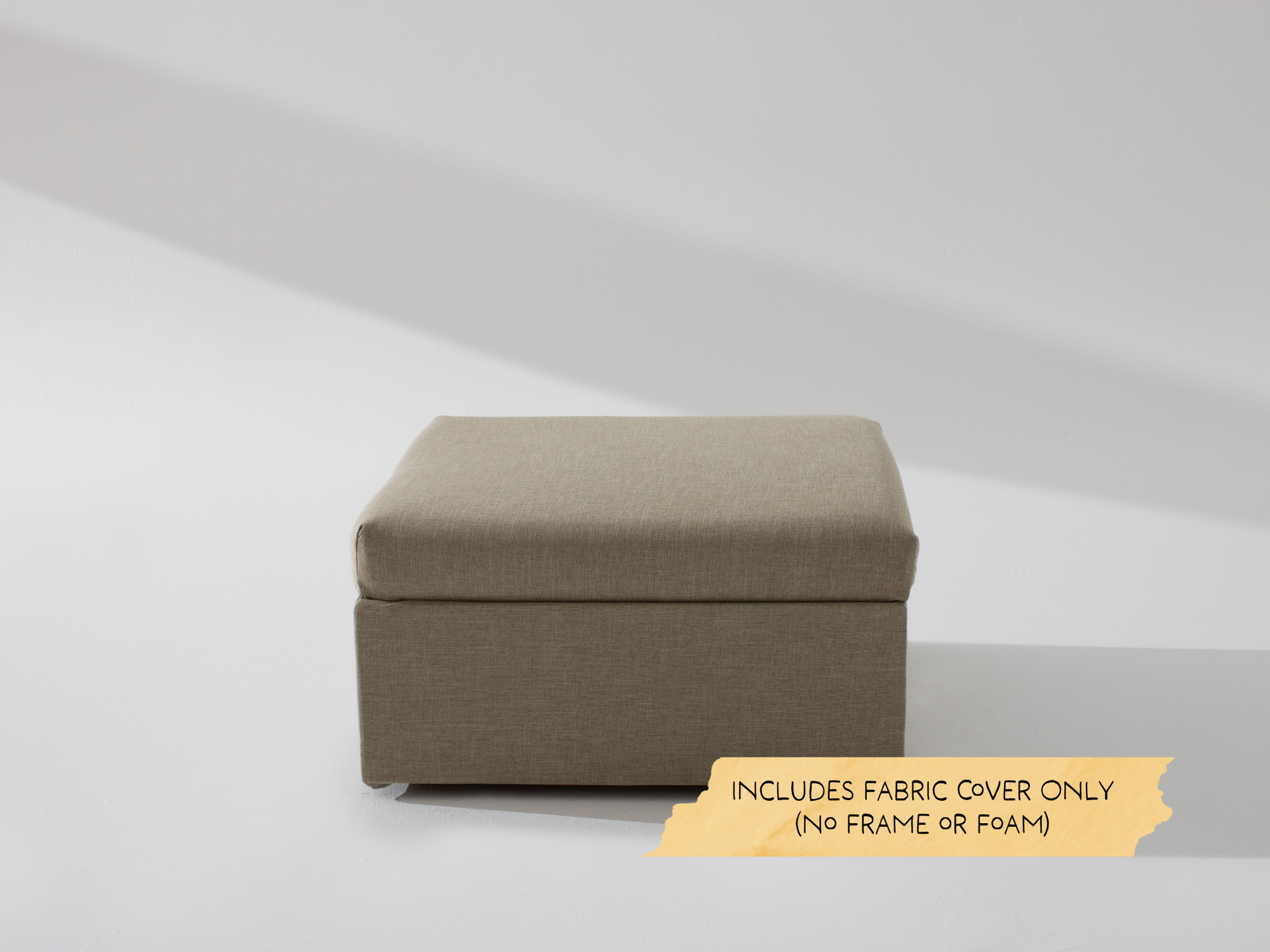 Square Storage Ottoman Fabric Cover