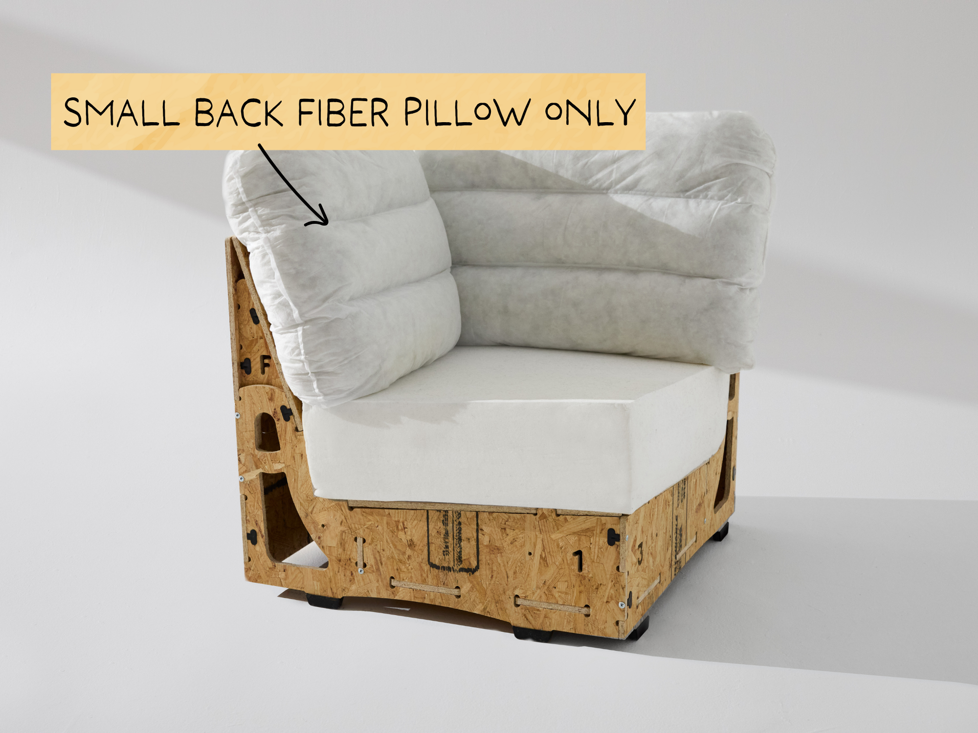 Corner Small Fiber Pillow Back