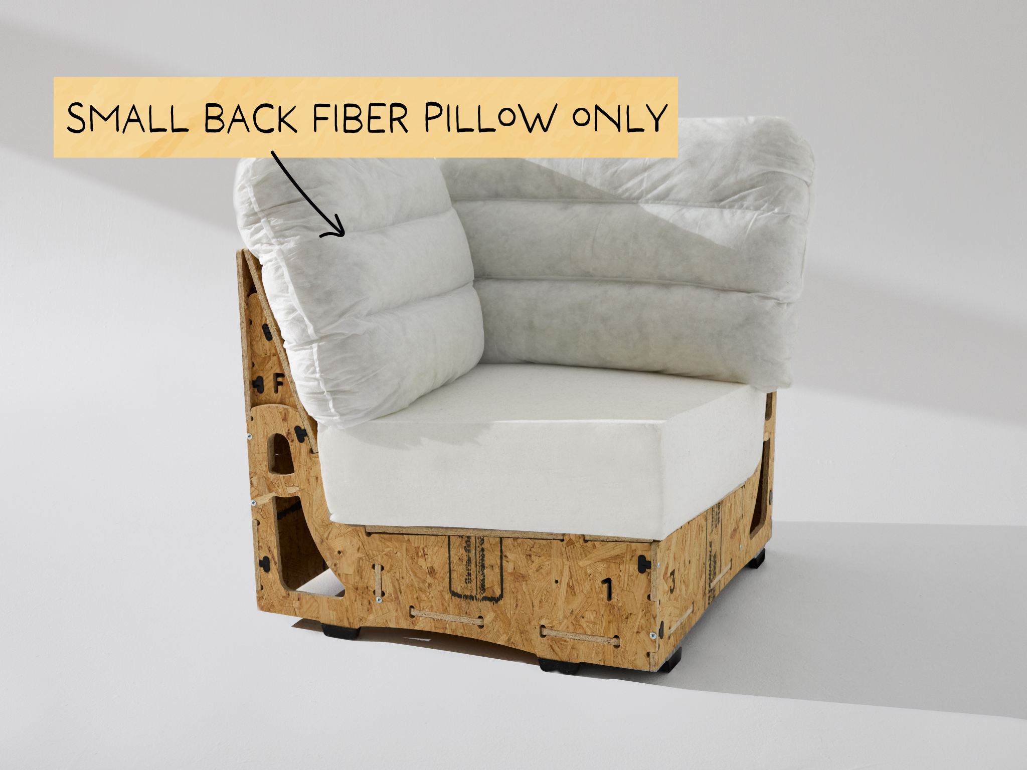 Corner Small Fiber Pillow Back
