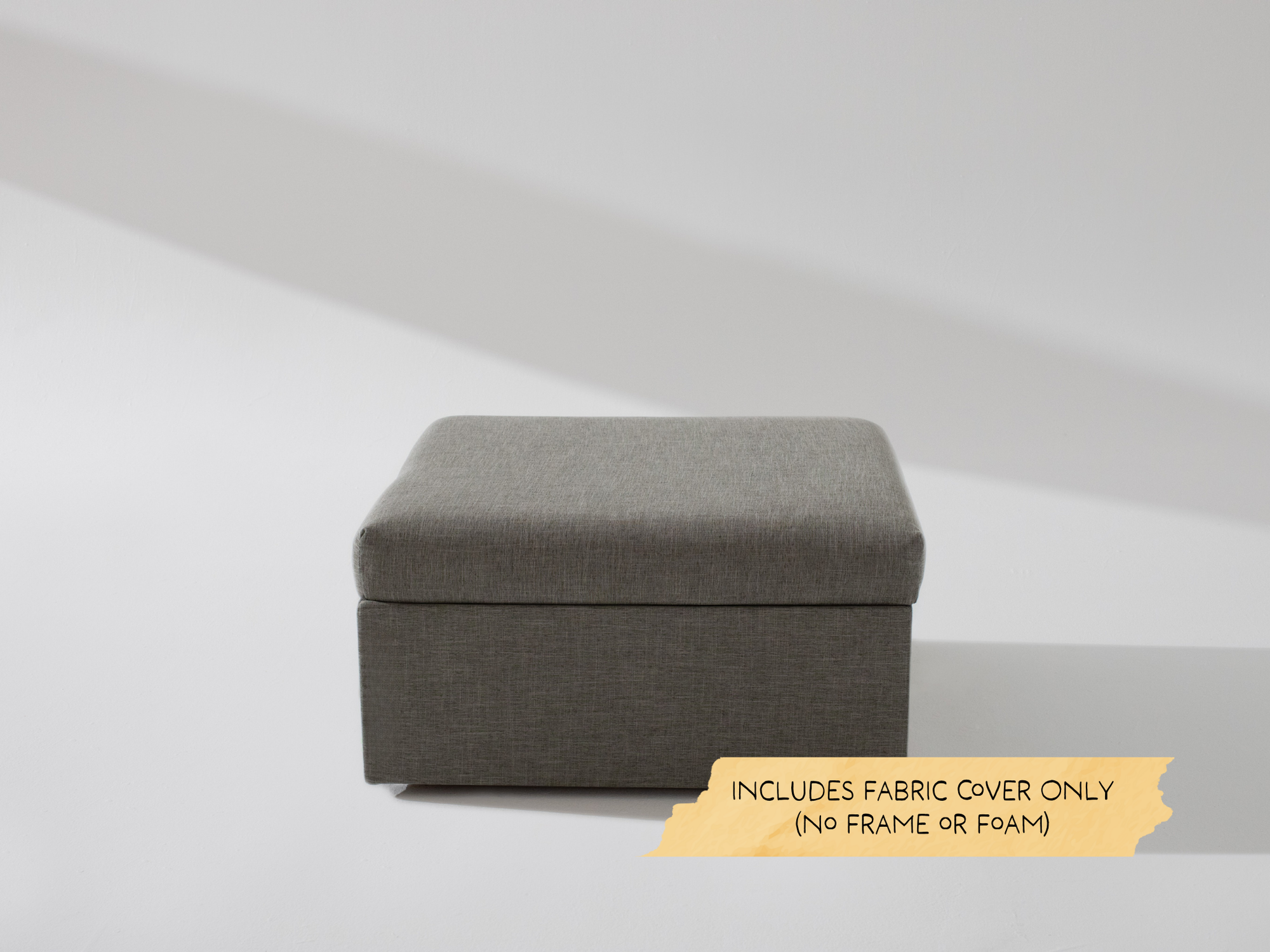 Square Storage Ottoman Fabric Cover