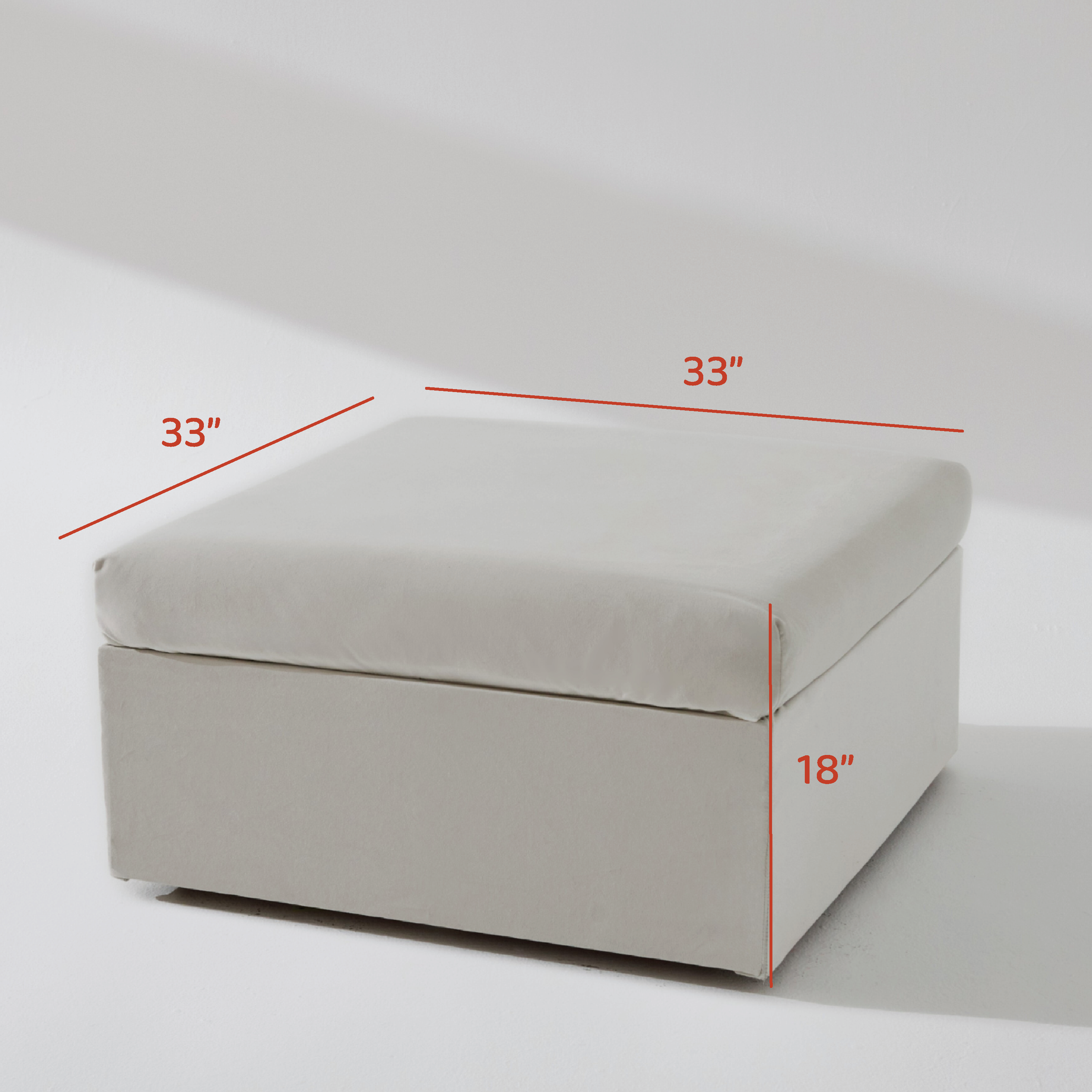 Square Storage Ottoman