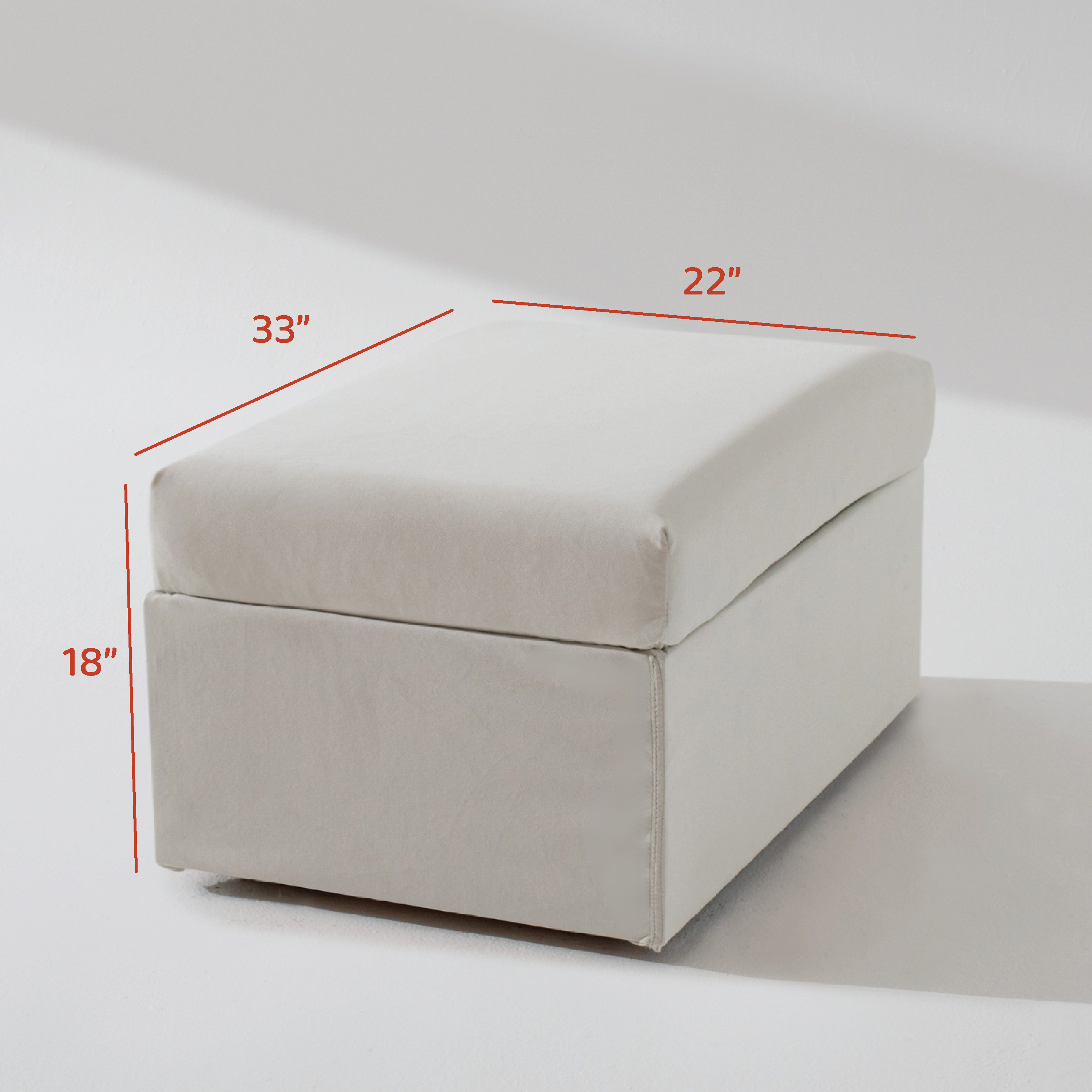 Rectangle Storage Ottoman