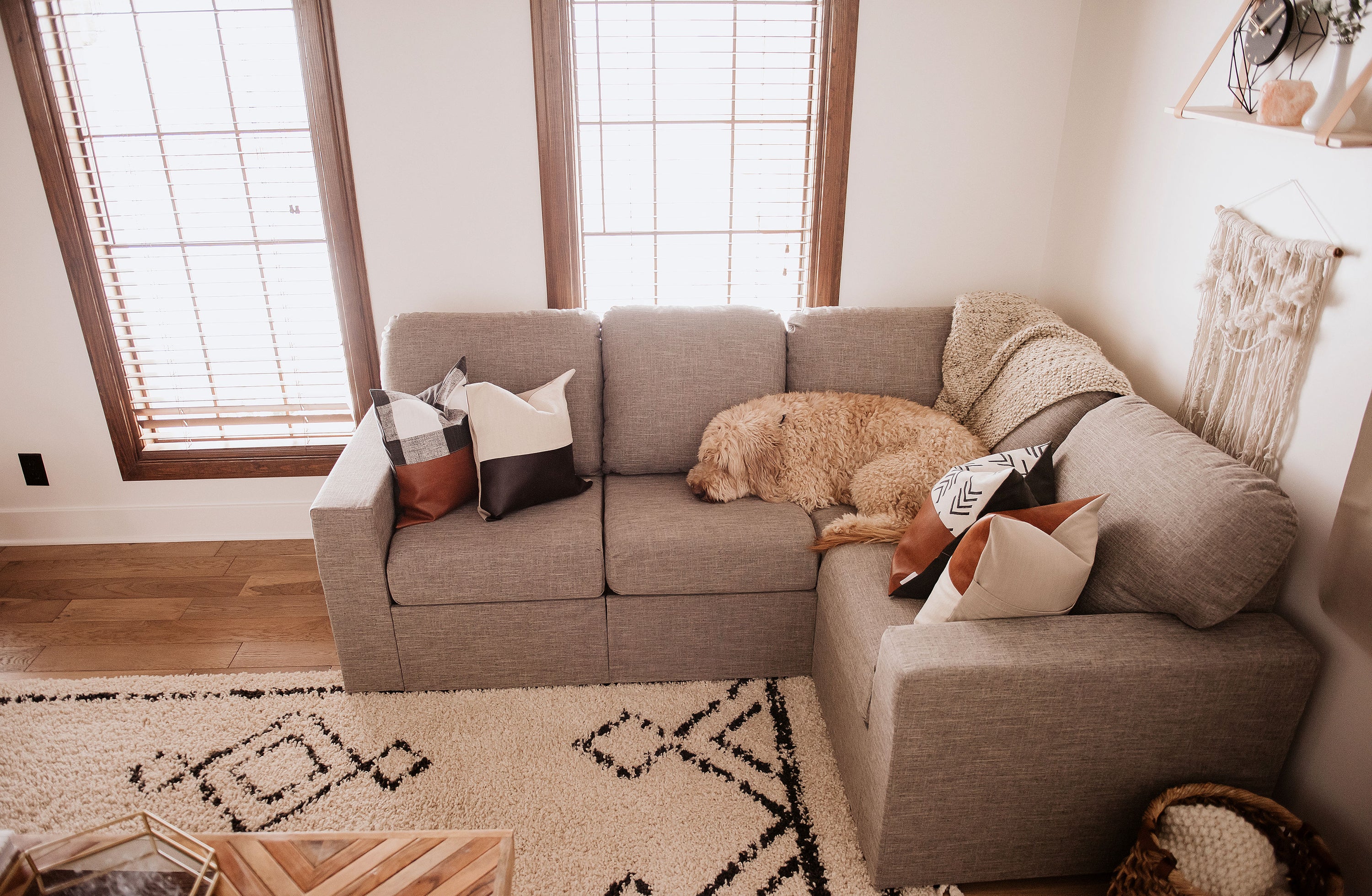 Built Soft (Fiber Back) Small L Sectional