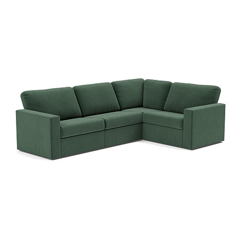 Built Soft (Fiber Back) Wide Small L Sectional