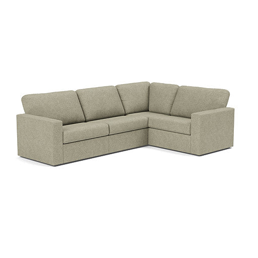 Built Soft (Fiber Back) Wide Small L Sectional